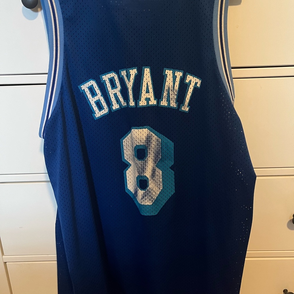 Kobe Bryant #8 blue and white Jersey some wear
